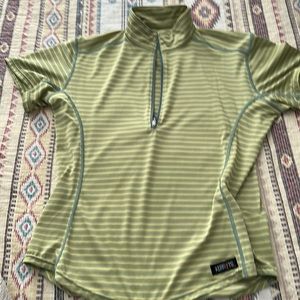 Green riding polo